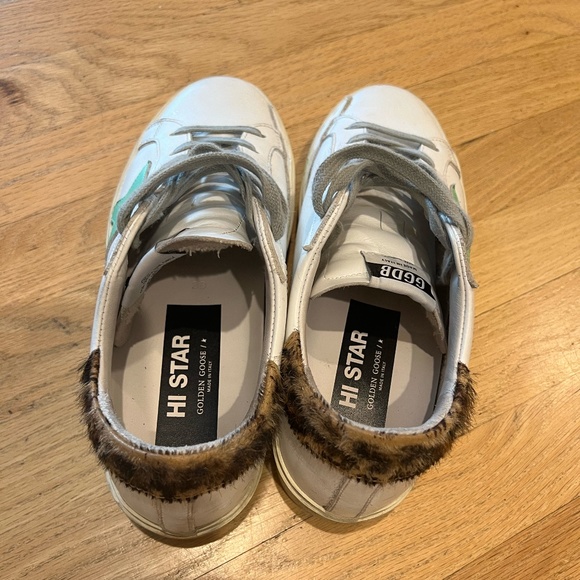 Golden Goose Hi Star sneakers with leopard-print heel tab - Picture 8 of 11
